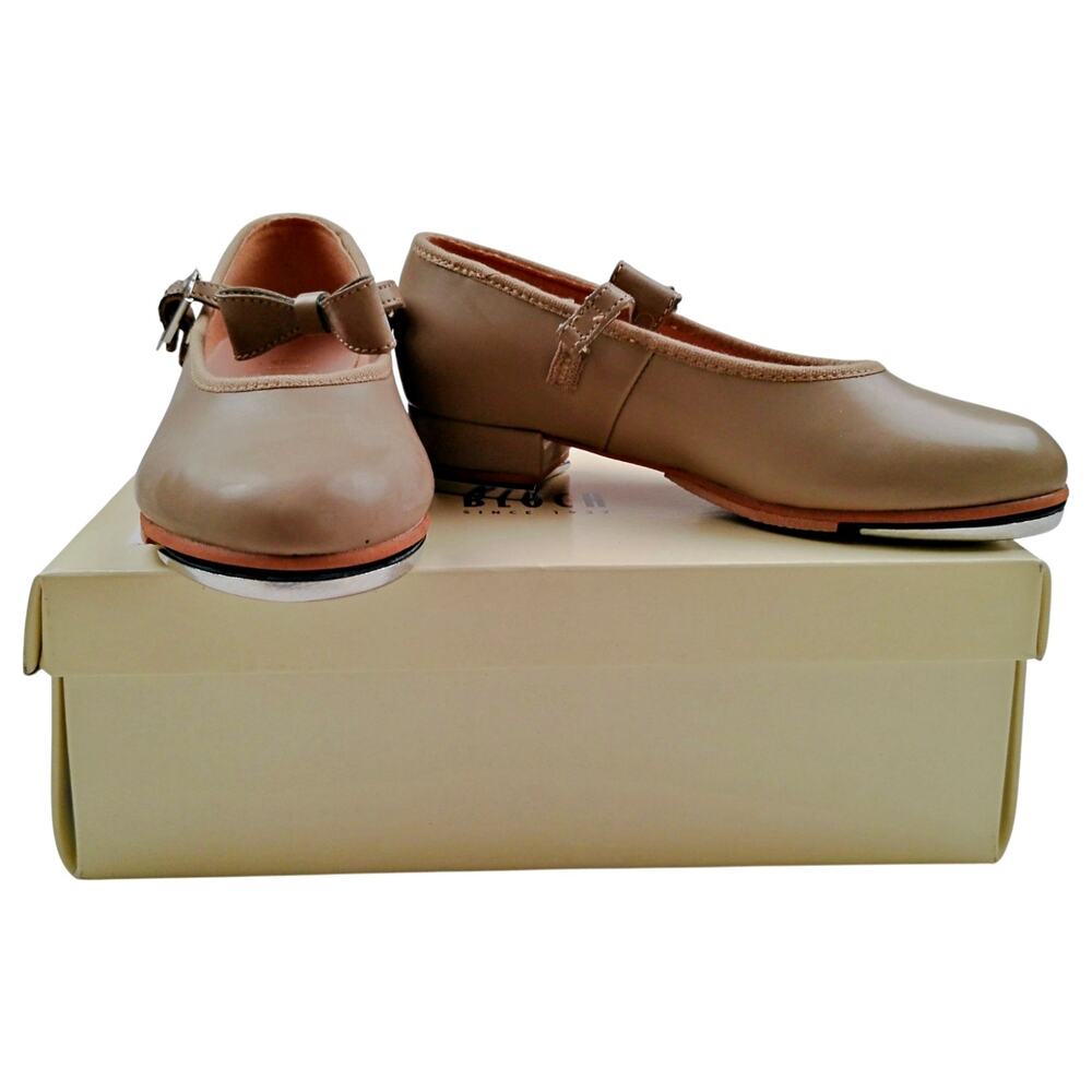 Bloch Merry Jane Toe & Heel Tap Shoes in Tan NEW in Box S0352G Sz 10.5